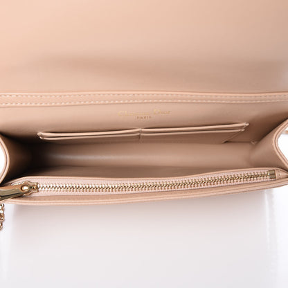 Christian Dior Grained Calfskin Diorama Wallet on Chain Pouch Rose Poudre 5 of 9