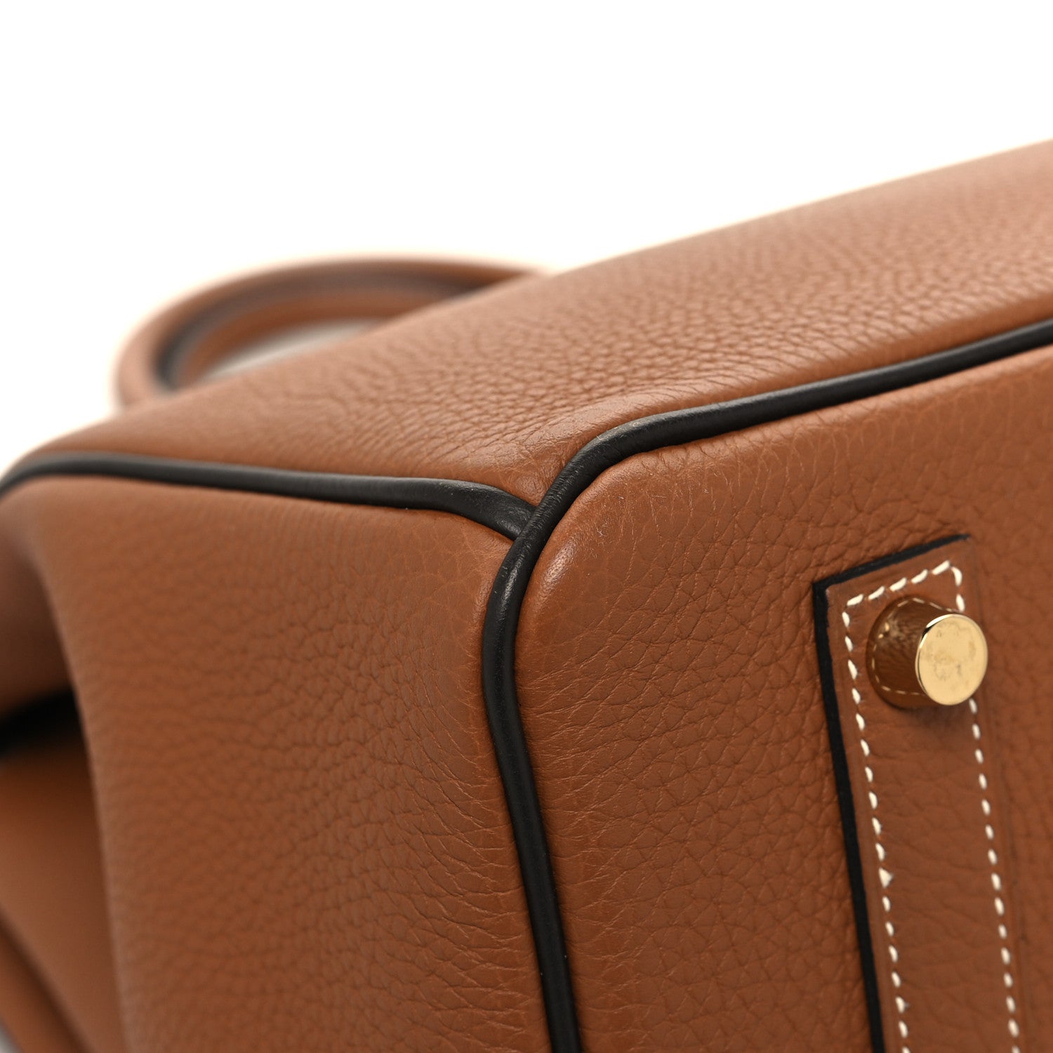 Hermes Togo Horseshoe Birkin 35 Gold Chocolate 10 of 14