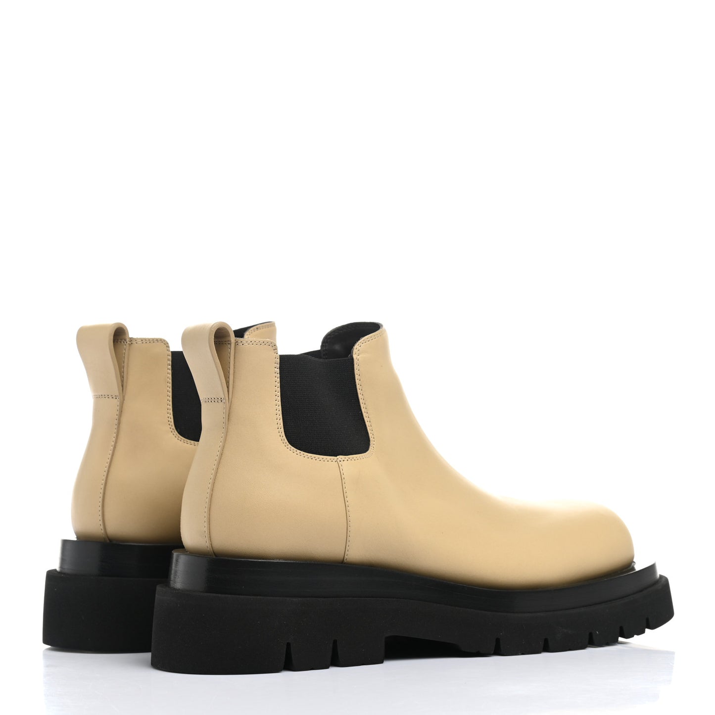 Calfskin The Lug Chelsea 55mm Cropped Boots 39 Cane Sugar