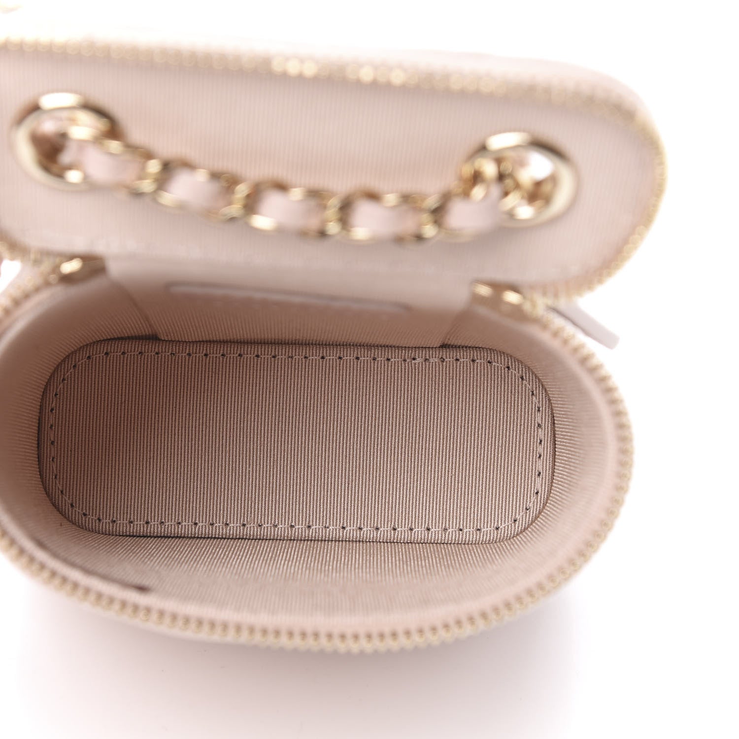 Chanel Caviar Quilted Small Vertical Coco Beauty Vanity Case With Chain Light Pink 5 of 12