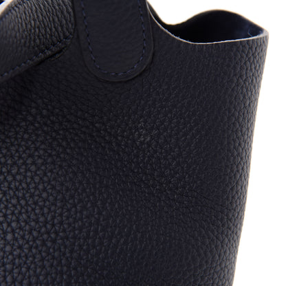 Hermes Taurillon Clemence Picotin Lock 18 PM Bleu Nuit 11 of 15