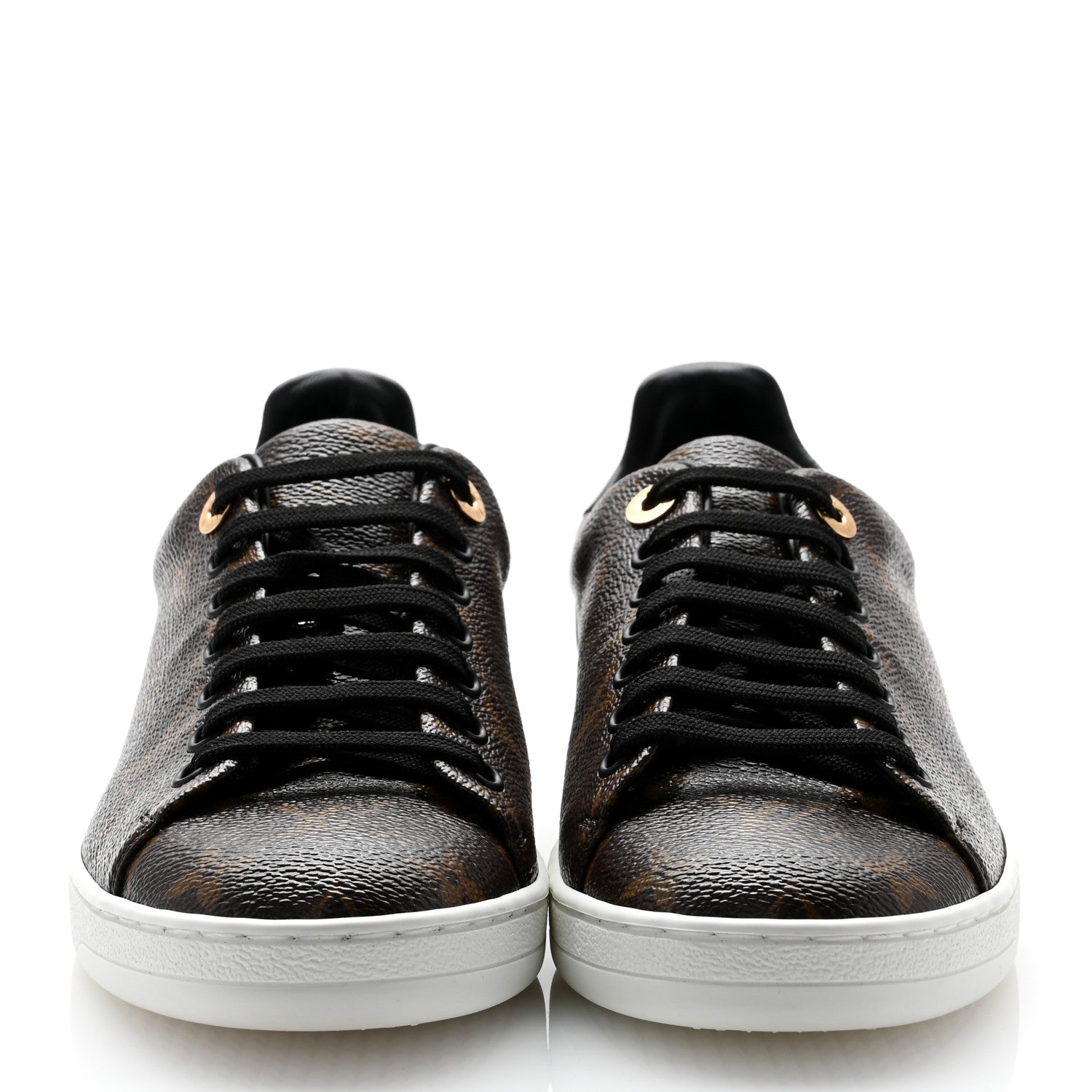 Louis Vuitton Patent Monogram Frontrow Sneakers 38 2 of 8