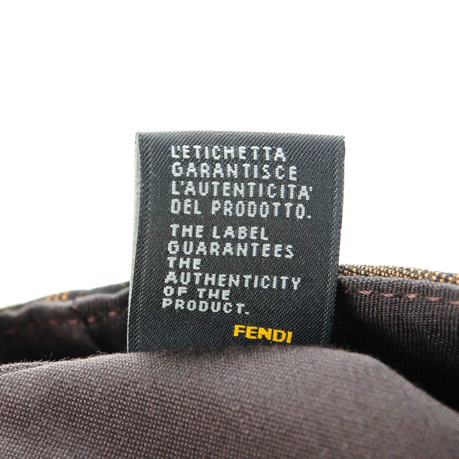 Fendi Zucca Vitello Artic Small Messenger Bag Tobacco Castagna 9 of 9