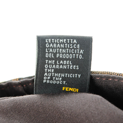 Fendi Zucca Vitello Artic Small Messenger Bag Tobacco Castagna 9 of 9
