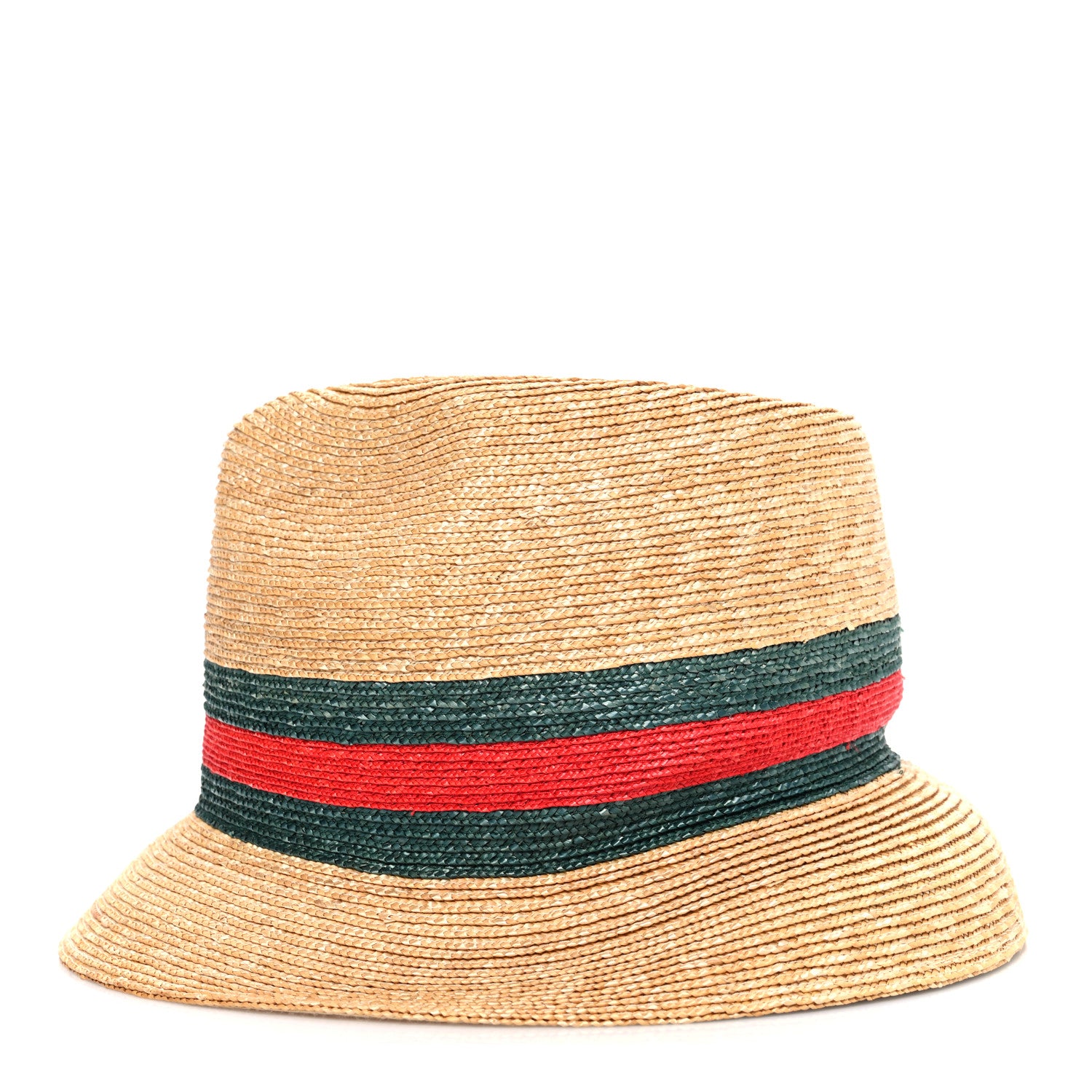 Gucci Abaca Straw Web Fedora Hat M 4 of 9