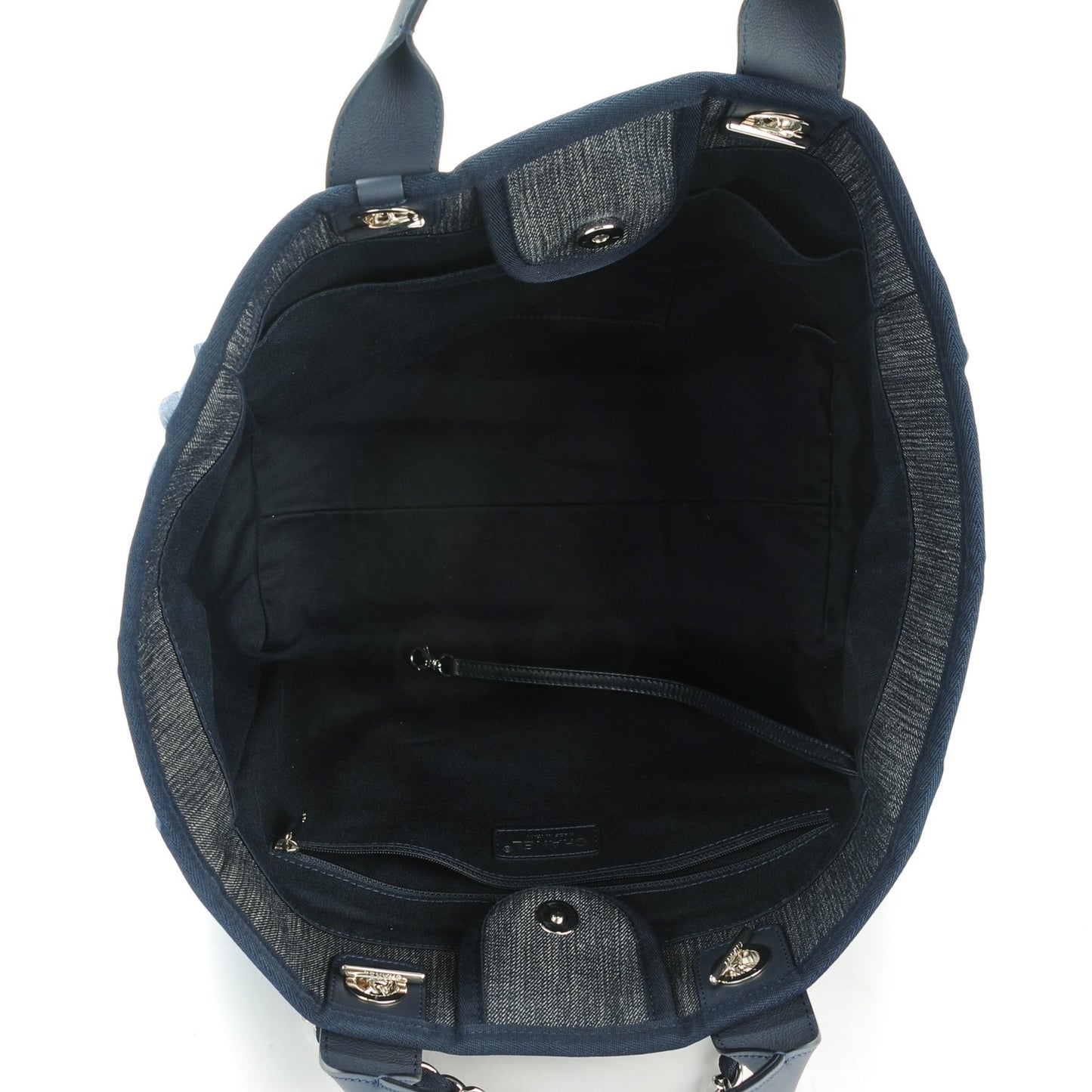 Canvas Large Deauville Tote Dark Blue