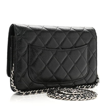 Chanel Caviar Quilted Wallet On Chain WOC Black 3 of 13