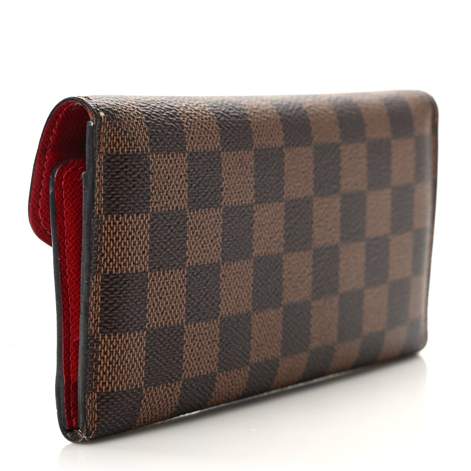 Louis Vuitton Damier Ebene Josephine Wallet Red 4 of 11