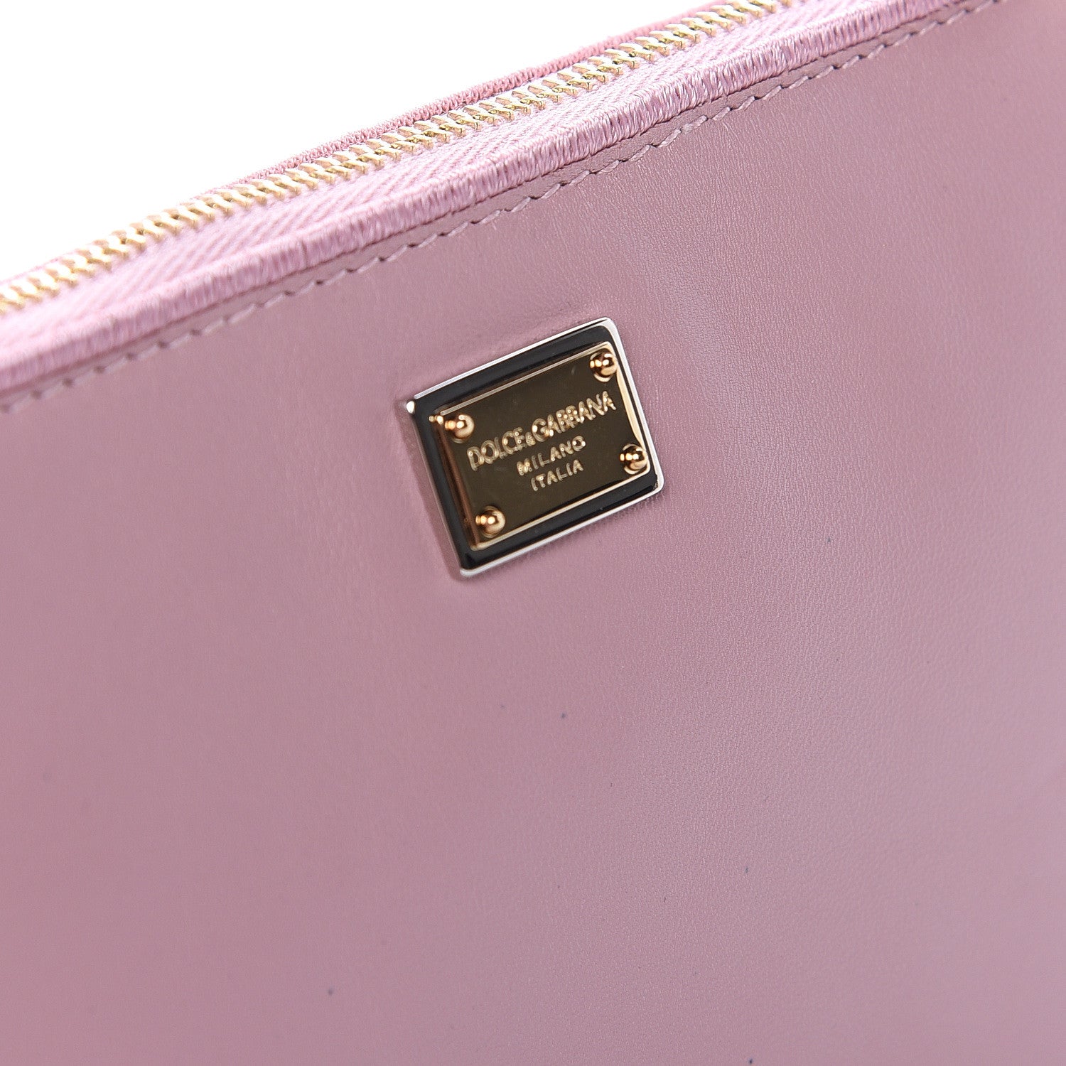 Dolce & Gabbana Lambskin Embroidered Laser Cut Micro Crossbody Pochette Rose Poudre 10 of 11
