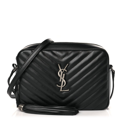 Saint Laurent Calfskin Matelasse Monogram Lou Camera Bag Black 1 of 9