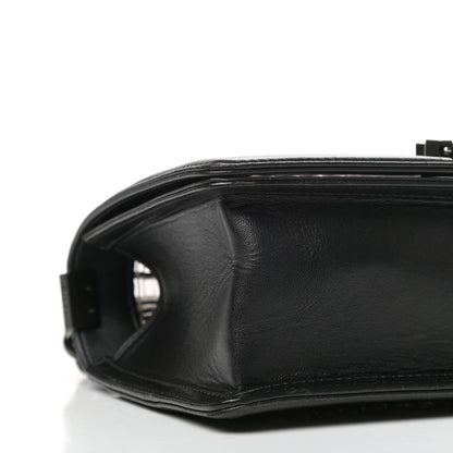 Chanel PVC Thread Woven Medium Boy Flap Black 7 of 9