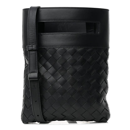 Bottega Veneta Nappa Intrecciato VN Crossbody Messenger Bag Black 1 of 12