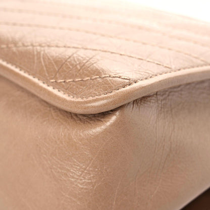 Saint Laurent Crinkled Calfskin Matelasse Monogram Medium Niki Chain Satchel Dark Toffee 11 of 14