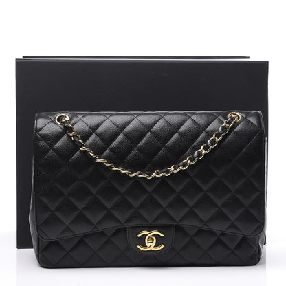 Chanel Caviar Quilted Maxi Double Flap Black 11 of 11