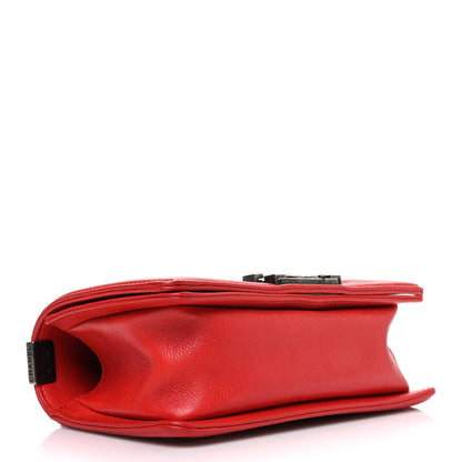 Chanel Calfskin Double Stitch Small Boy Flap Red 4 of 10