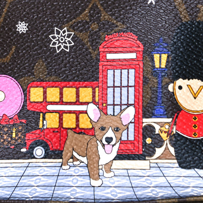 Louis Vuitton Monogram 2021 Christmas Animation London Mini Pochette Accessories Red 8 of 9