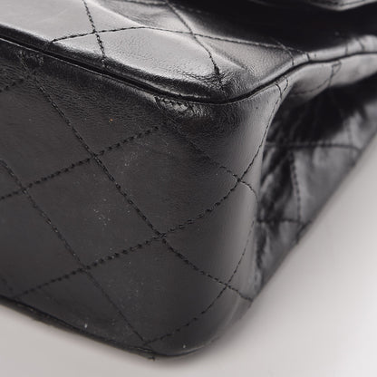 Chanel Lambskin Quilted Medium Double Flap Black 9 of 13