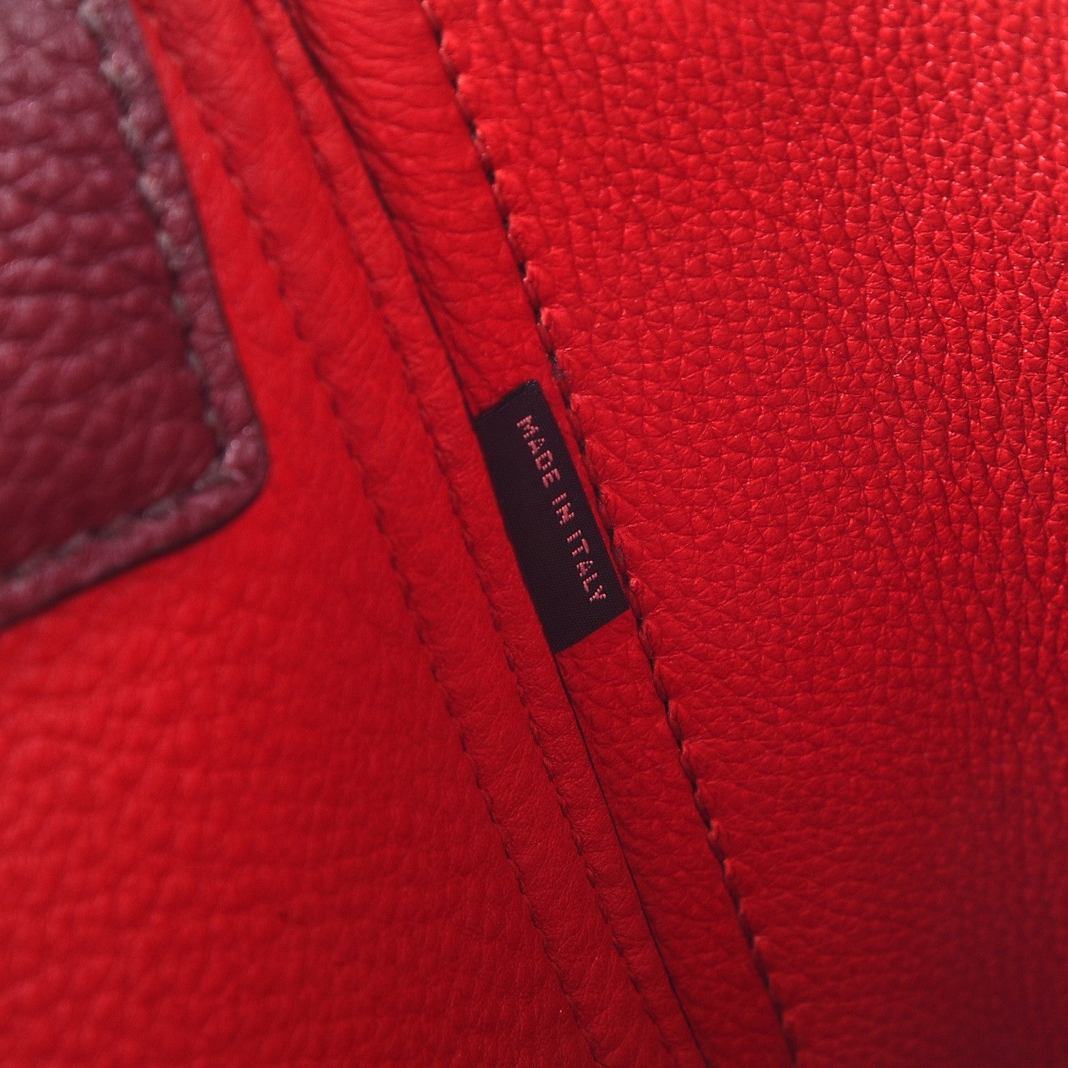 Prada Vitello Daino Medium Double Bag Granato Scarlatto 7 of 9