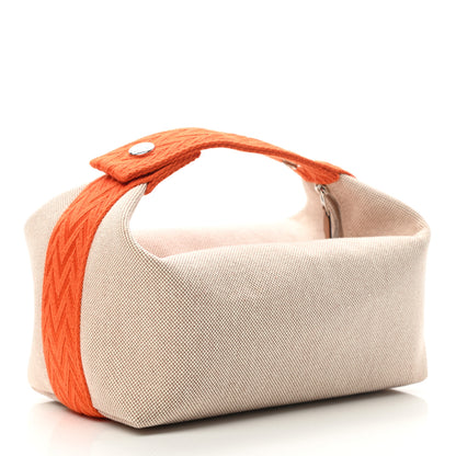 Hermes Canvas Small Bride-A-Brac Pouch Natural Orange 3 of 8