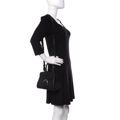 Delvaux Grained Calfskin Mini Brillant Satchel Black 2 of 10