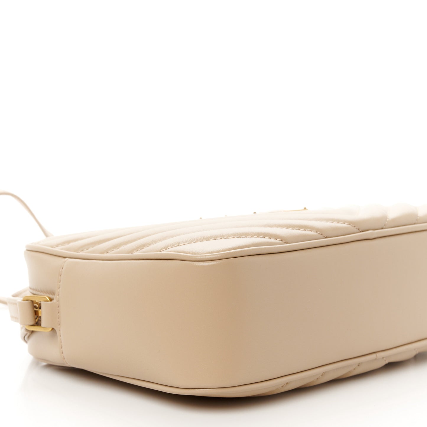 Calfskin Matelasse Monogram Lou Camera Bag Dark Beige