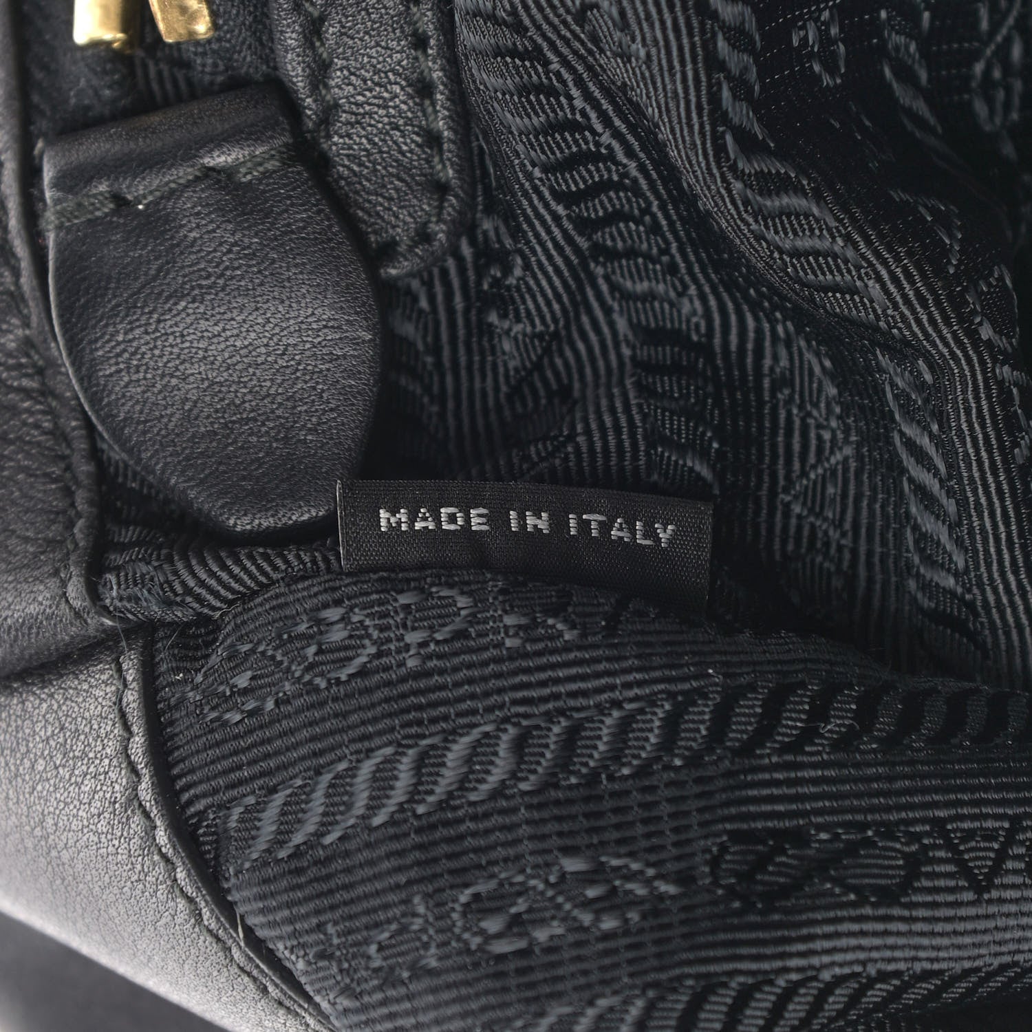 Prada Soft Calf Chain Tote Black 9 of 14