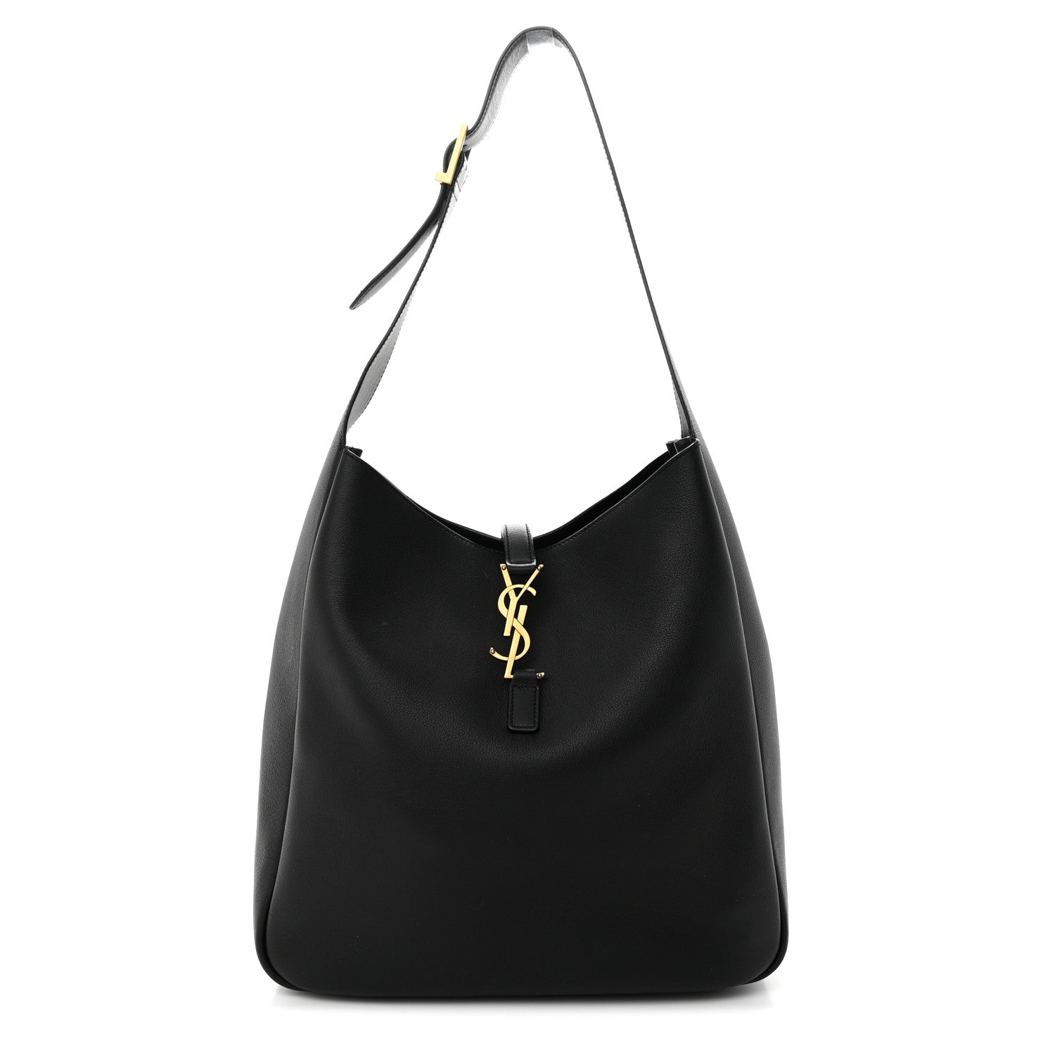 Saint Laurent Smooth Calfskin Large Le 5 A 7 Soft Hobo Black 1 of 13