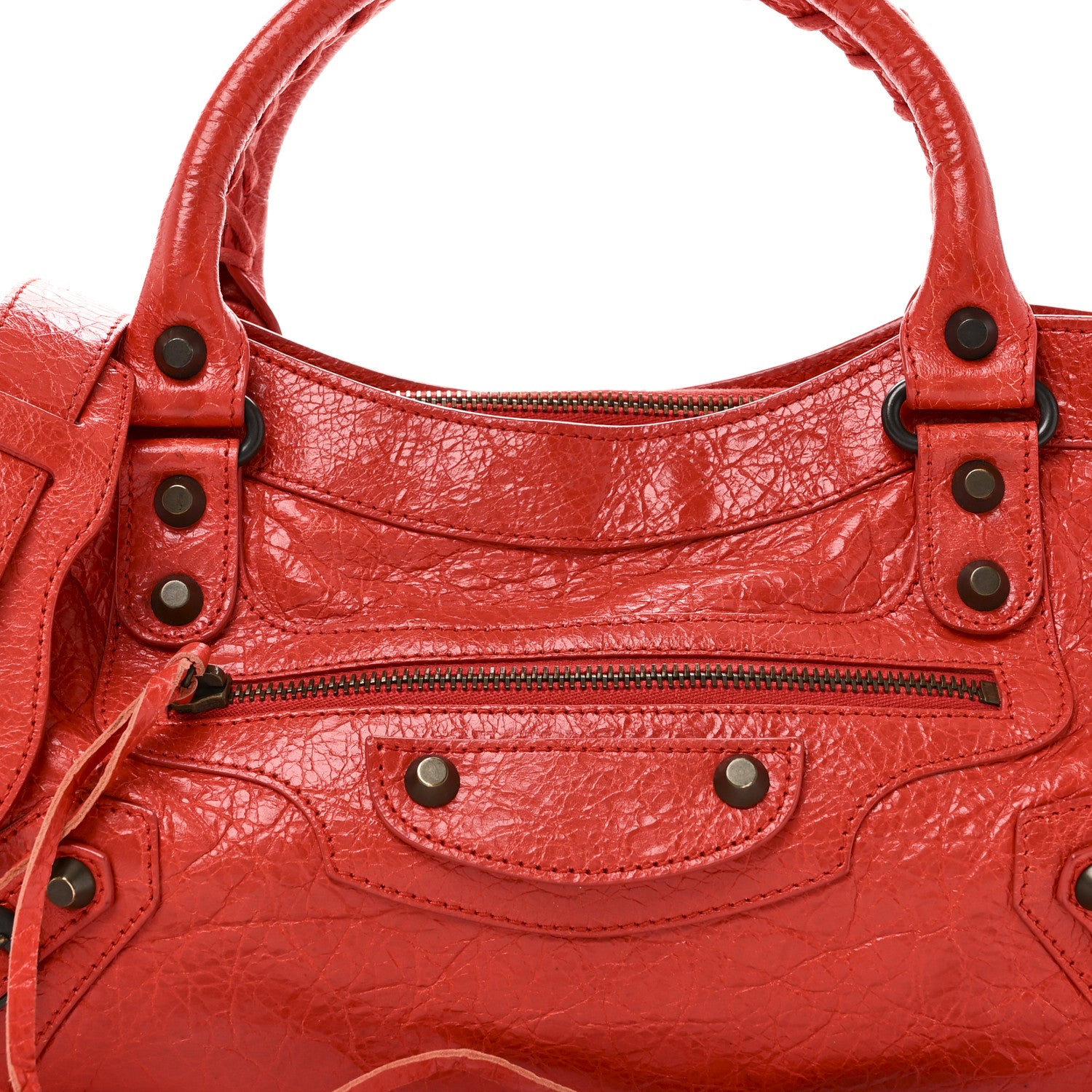 Balenciaga Agneau Classic Hardware First Rouge Coquelicot Rouge Braise 9 of 11