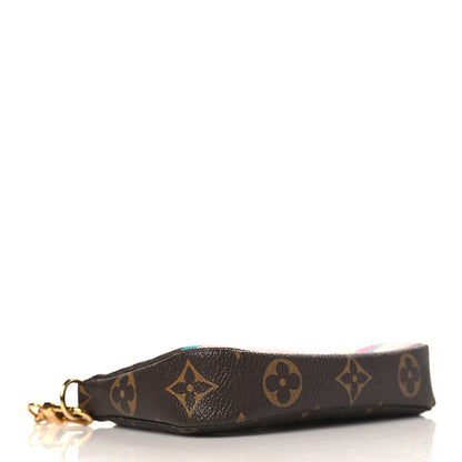Louis Vuitton Monogram 2016 Christmas Animation Mini Pochette Accessories Rose Ballerine 4 of 9