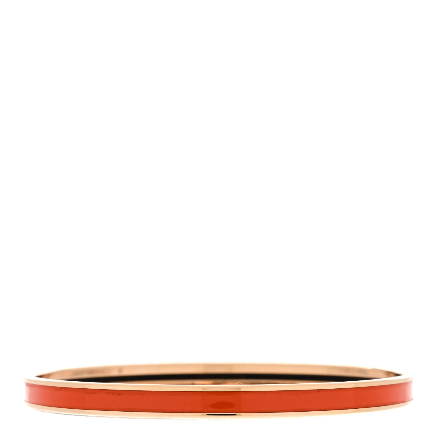 Hermes Enamel Uni Bangle 62 Orange Fruite 3 of 5