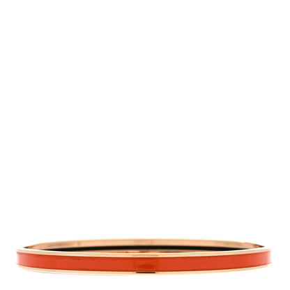 Hermes Enamel Uni Bangle 62 Orange Fruite 3 of 5