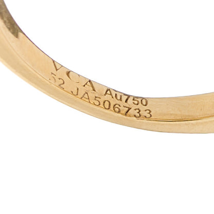 Van Cleef & Arpels 18K Yellow Gold Diamond Frivole Between The Finger Ring 52 6 5 of 5