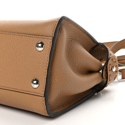 Fendi Cuoio Romano Snakeskin Selleria Mini Peekaboo Iconic Satchel Cappuccino 10 of 10