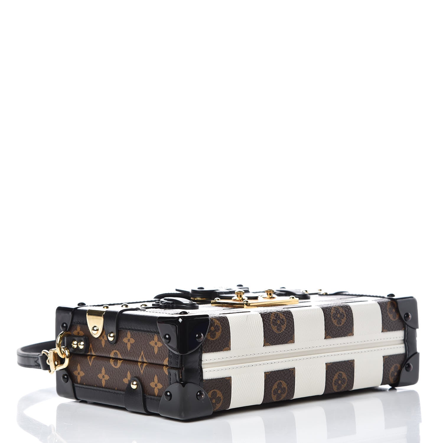 Louis Vuitton Monogram Tressage Petite Malle Creme 4 of 9