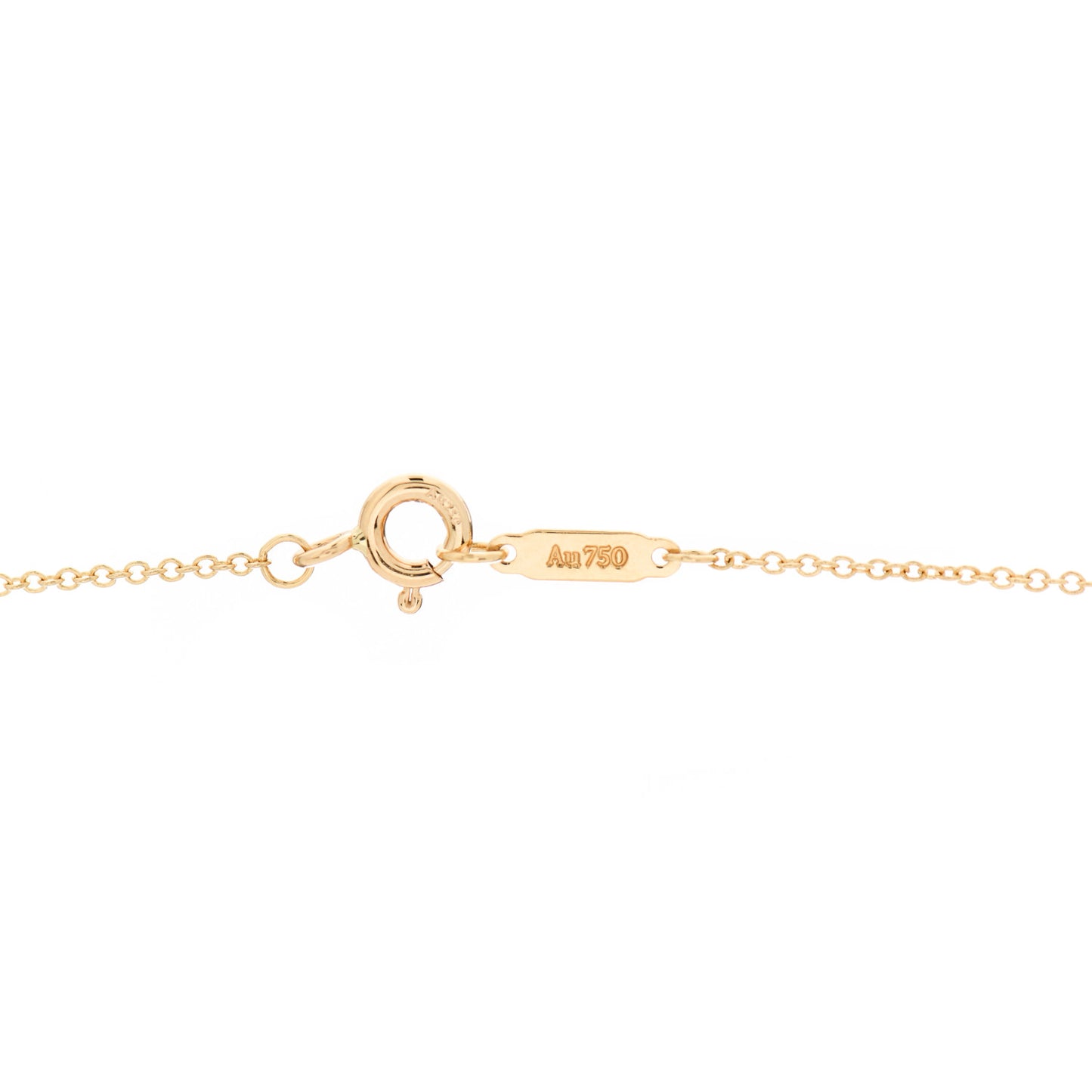 Platinum 18K Yellow Gold Diamond Schlumberger Lynn Pendant Necklace