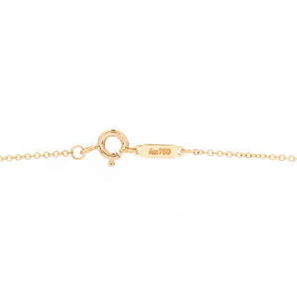 Tiffany Platinum 18K Yellow Gold Diamond Schlumberger Lynn Pendant Necklace 6 of 6