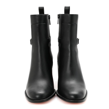 Christian Louboutin Calfskin Lock Booty 70 Ankle Boots 37 Black 3 of 9
