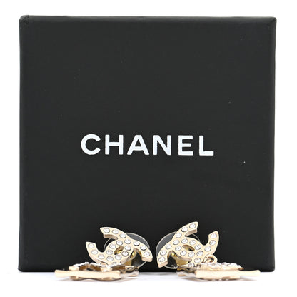 Chanel Crystal CC No 5 Drop Earrings Gold 6 of 6