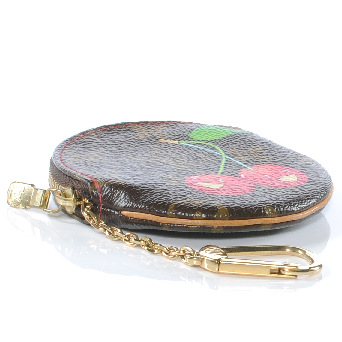 Monogram Cerises Round Coin Purse