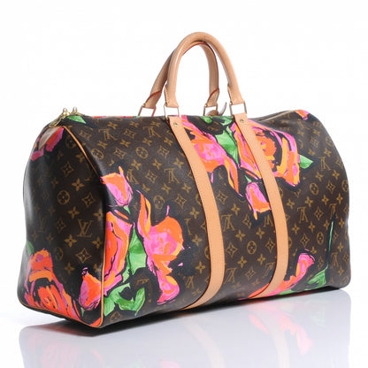 Louis Vuitton Monogram Roses Keepall 50 3 of 7