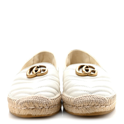 Gucci Nappa Matelasse GG Marmont Espadrilles 39 Great White 6 of 18