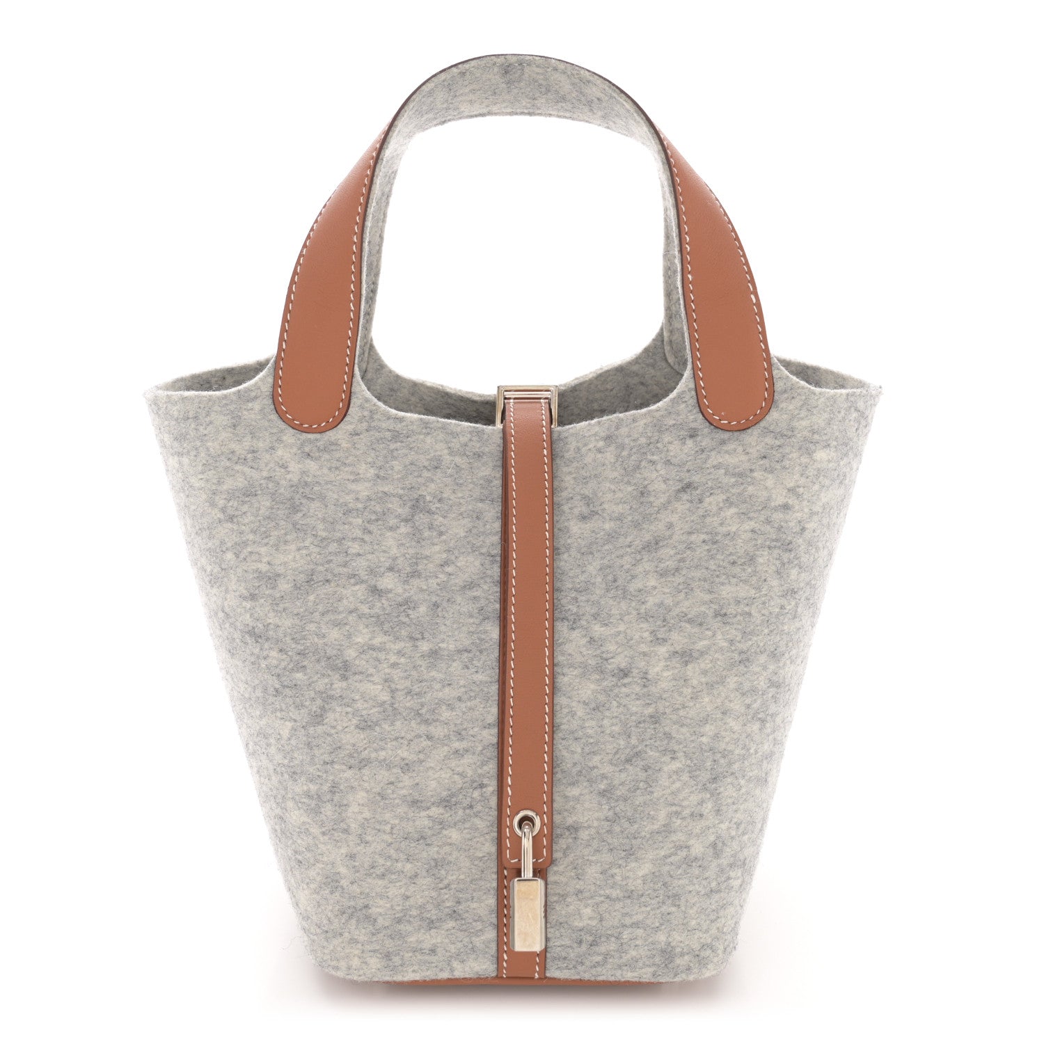 Hermes Feutre Swift Picotin Lock 18 PM Gris Clair Gold 1 of 10