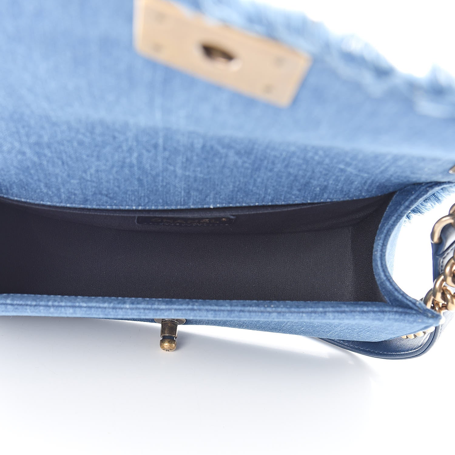 Chanel Denim Patchwork Medium Boy Flap Blue 5 of 10