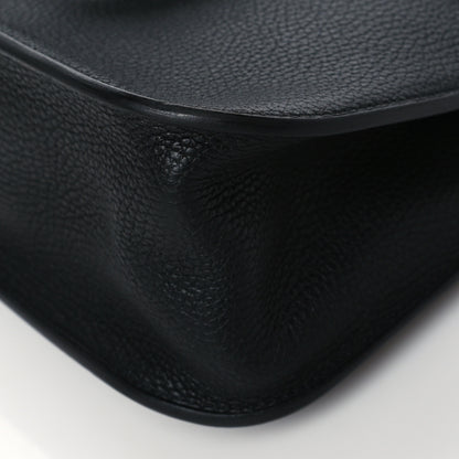 Hermes Taurillon Clemence Halzan 31 GM Black 10 of 10