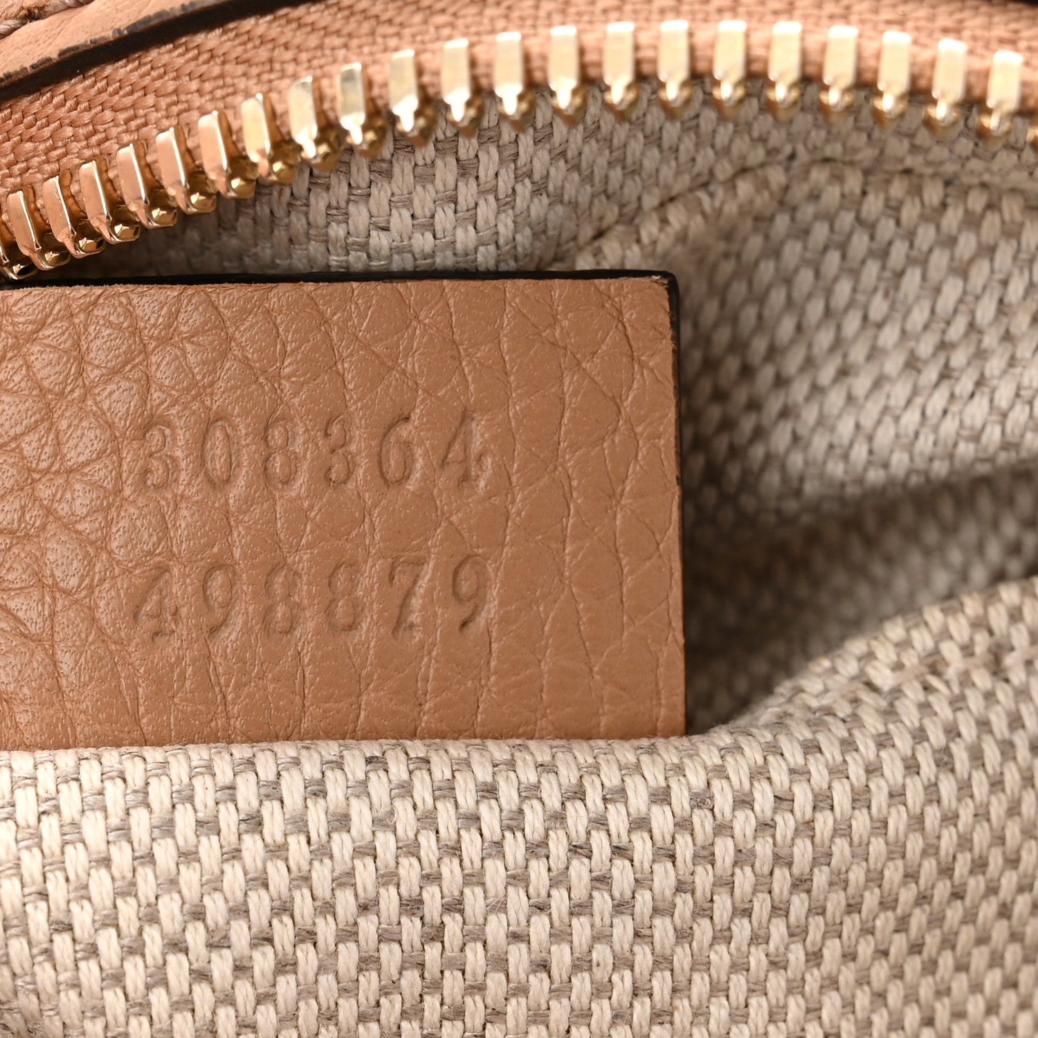 Gucci Pebbled Calfskin Small Soho Disco Bag Camelia 7 of 16