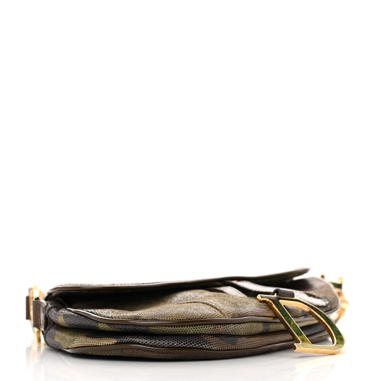 Pixelated Calfskin Camouflage Saddle Bag