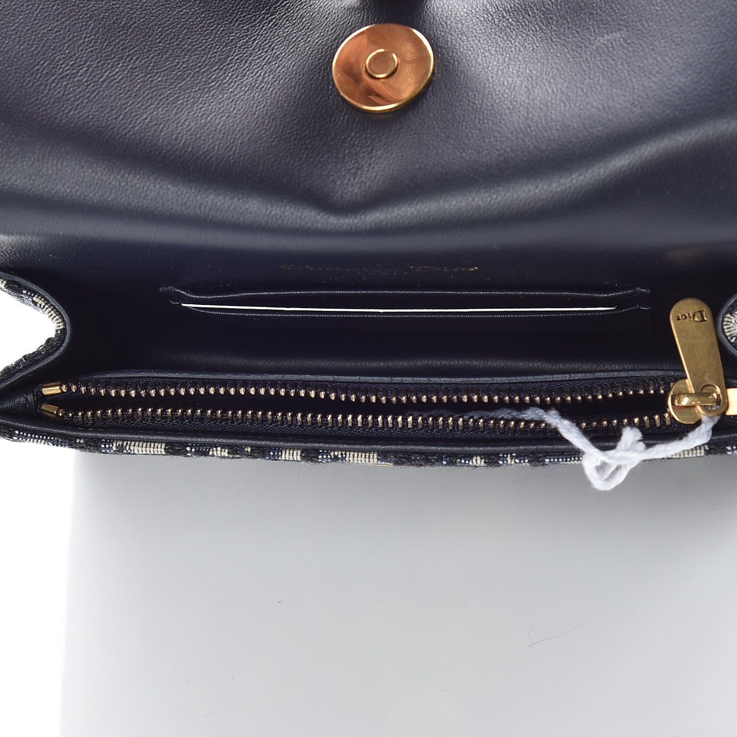 Christian Dior Oblique Saddle Belt Bag Blue 8 of 12