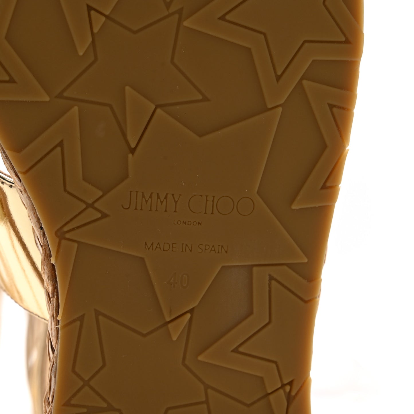 Agave Gladiator Espadrilles Flat Sandals 40 Gold