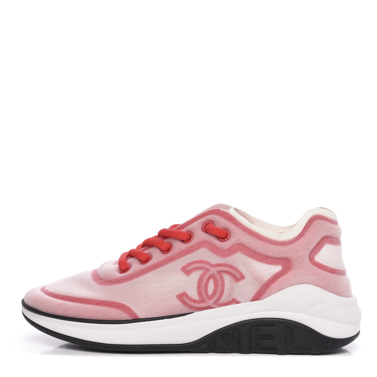 Lycra Fabric CC Sneakers 37 White Red