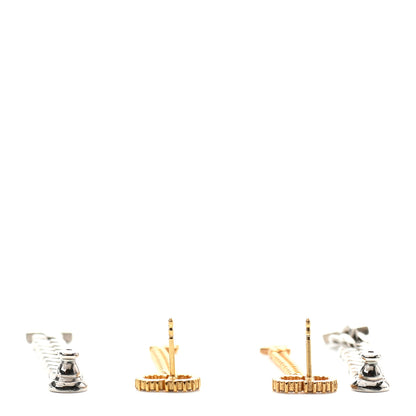 Christian Dior Crystal Star Charm Drop Earrings Antique Gold 3 of 4